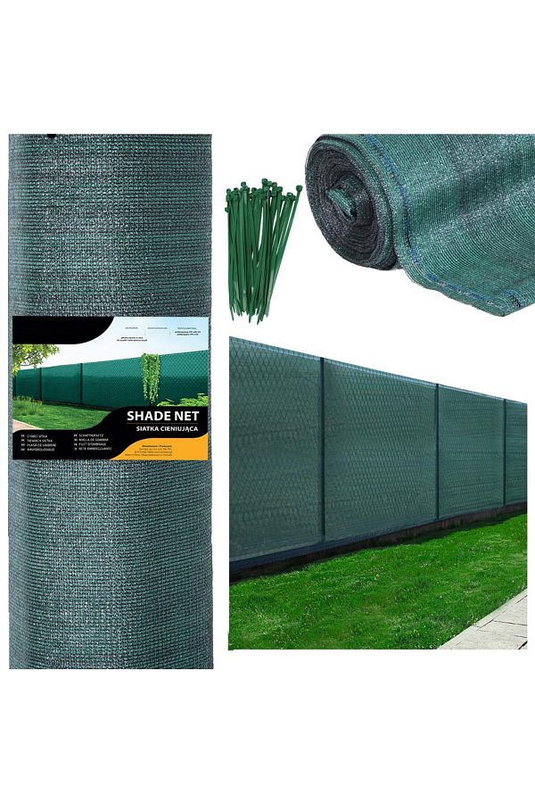 SERSIMO-Shade and privacy net for fence, 1.2m width, 50m length, 140g density, gray 1