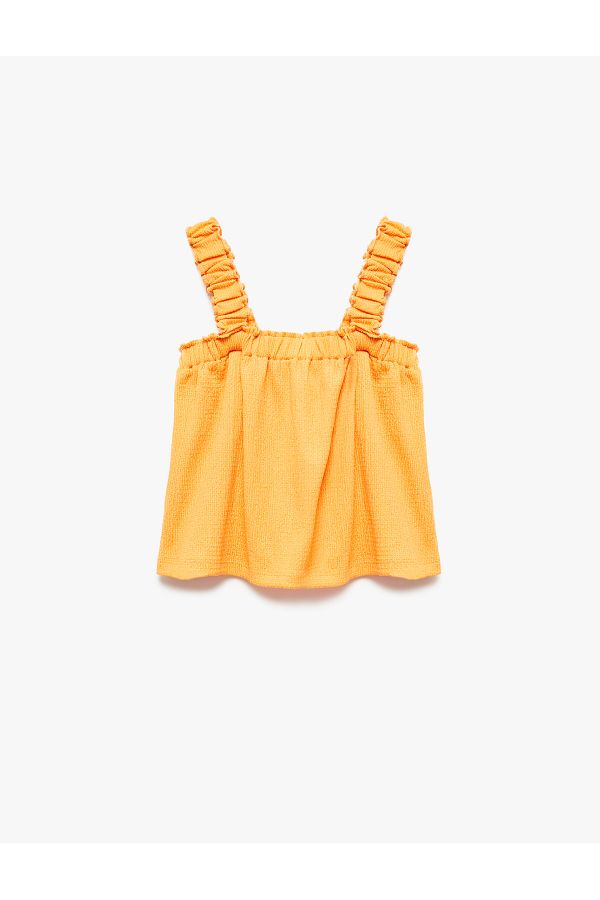 Koton-Textured Drawstring Detailed Strap Undershirt 1