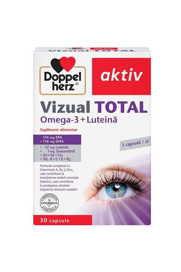 Other-Total Vision with Omega 3 and Lutein, 30 Capsules, Doppelherz 1