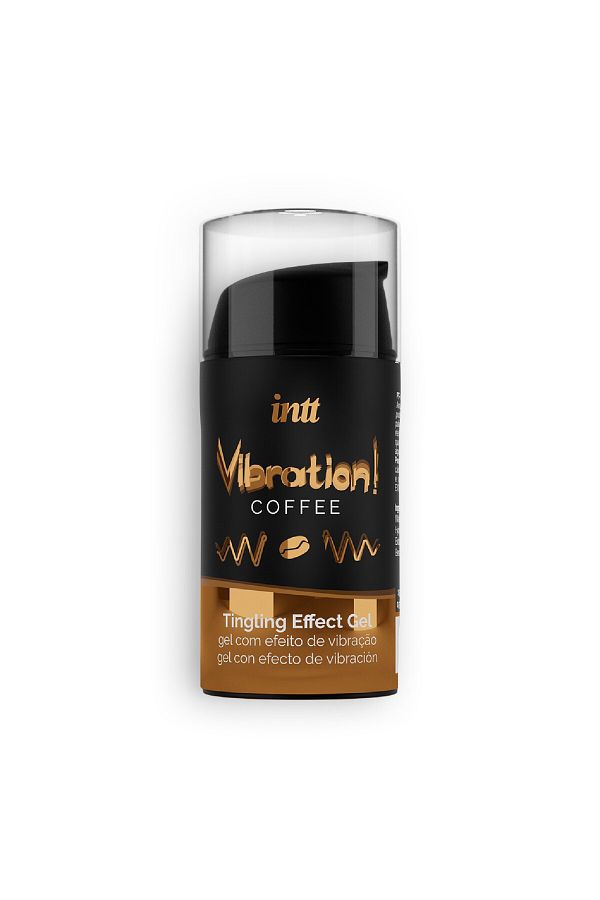 OEM-Stimulating Gel with Vibrating Effect and Coffee Aroma, Unisex, for Intense Pleasure, INTT, 15ml 1