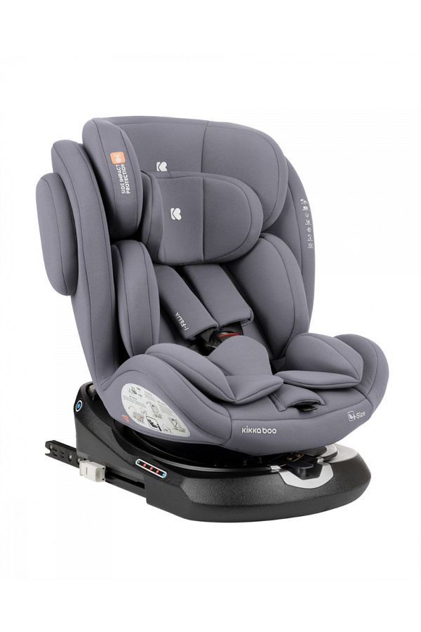 Kikka Boo-Child car seat with ISOFIX KikkaBoo I-Felix LightGrey, I-Size approved 40-150cm, R129, SPS-Prote 1