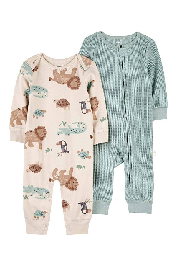 Carter's Erkek Bebek Desenli Tulumlu Set