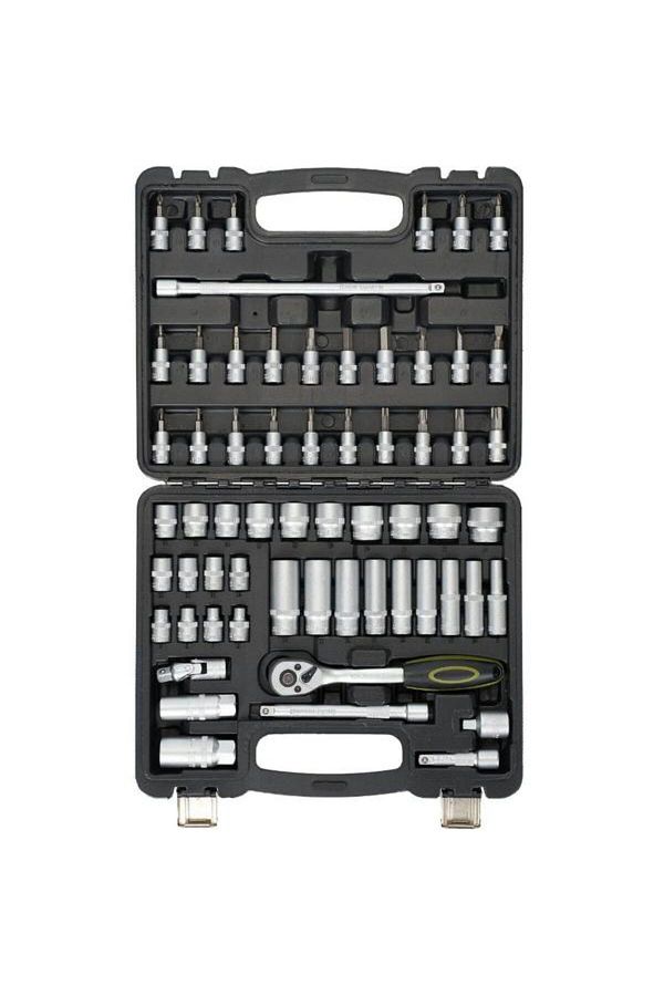Heinner-Multifunctional Tool Set 61 Pieces CTSM015, Chrome Vanadium Material 1