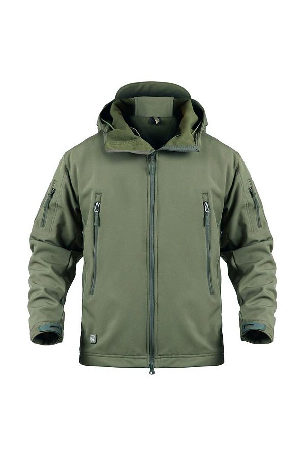 Lion camo-Softshell Jacket with Lined Wool 'Shellpower' 1