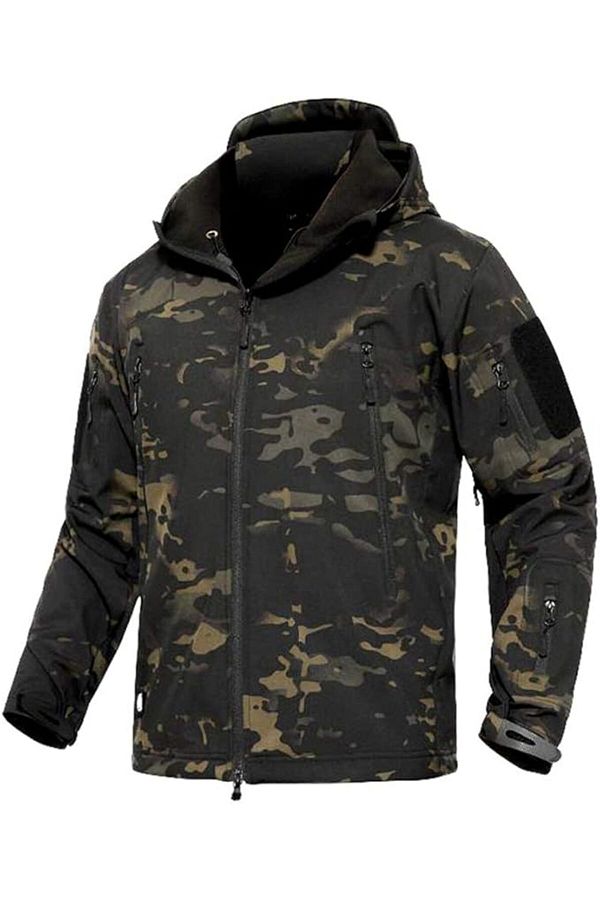 Lion camo-Softshell Jacket with Lined Wool 'Shellpower' 1