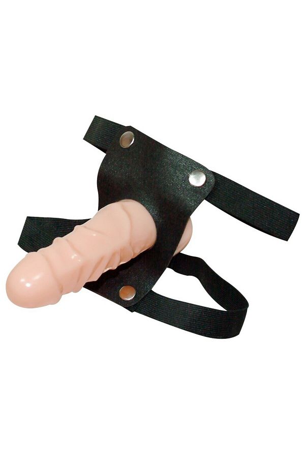 OEM-Strap On Lock Load Adjustable Harness with Realistic Stimulator, Synthetic Leather, Stable and Comfortable 1