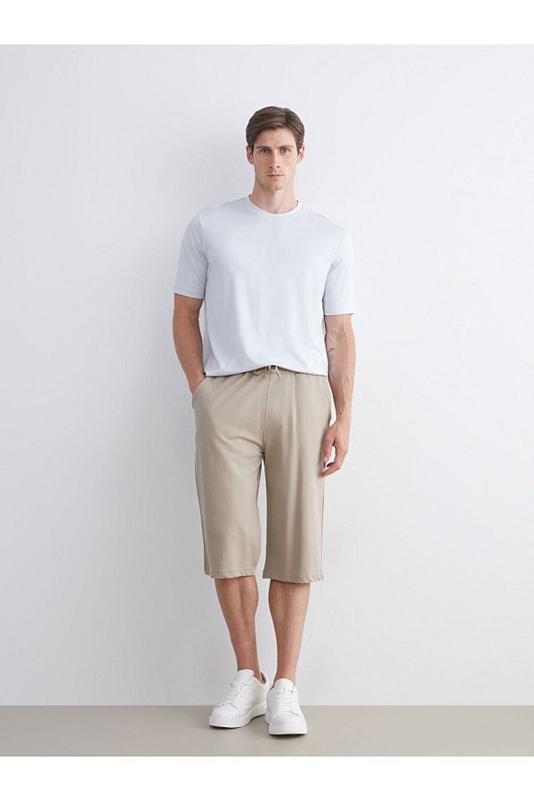 LC Waikiki-Sparkling Selections from Shining Store |   Beige Standard Fit Men's Shorts 1