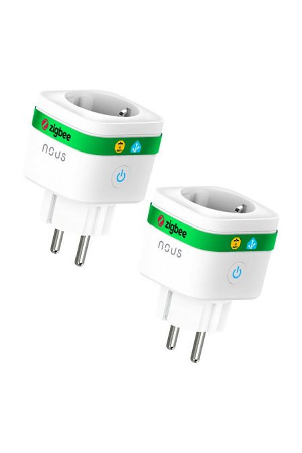 Nous-Set of 2 smart wifi sockets A7Z, 16A - ZigBee 3.0, Consumption Monitoring, Alexa Compatible 1