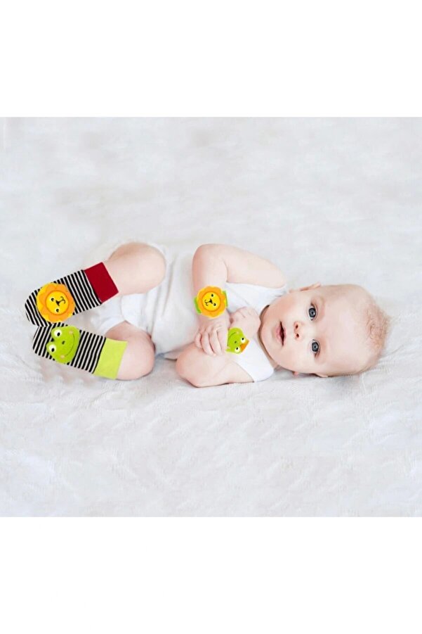 Babyjem sblx Çorap Ve Bileklik Aslan & Kurbağa shpwax 986377