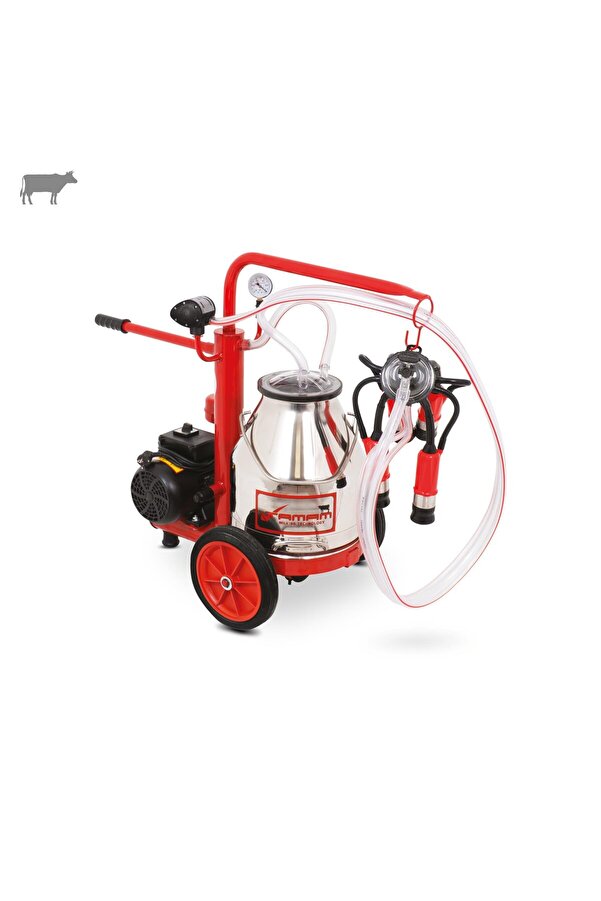 Tamam Ecomini Tekli İnek Süt Sağma Makinesi (Paslanmaz Güğüm-Kauçuk) (Kuru)