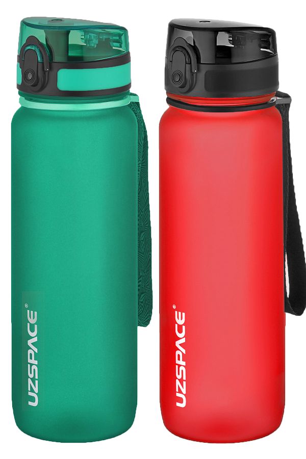 Uzspace-2-Piece Tritan Flask Set 800 Ml 14 Different Color Options Fiftyfifty 1