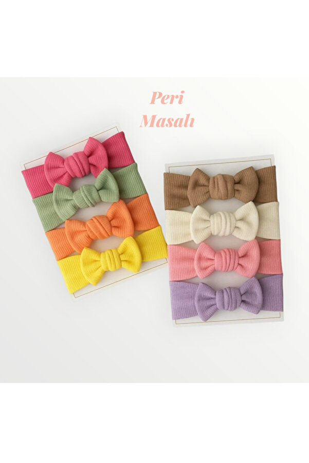 Peri Masalı Kız Bebek Çocuk Toka Bandana Set