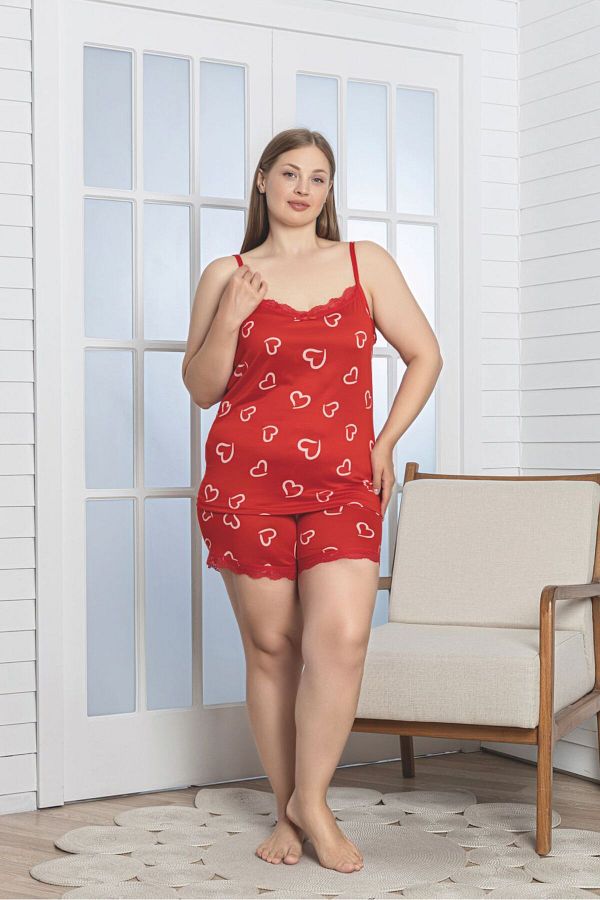 Asel-Σετ Πιτζάμες Σορτς Μπαμπού Lycra Plus Size 1