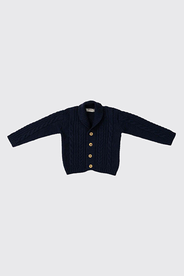 Panço Erkek Bebek Lacivert Triko Hırka