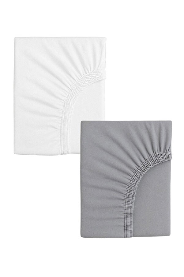 COTENCONCEPT 2 Adet 50 x 90 x 10 cm Anne Yanı Lastikli Penye Kumaş Bebek Çarşafı