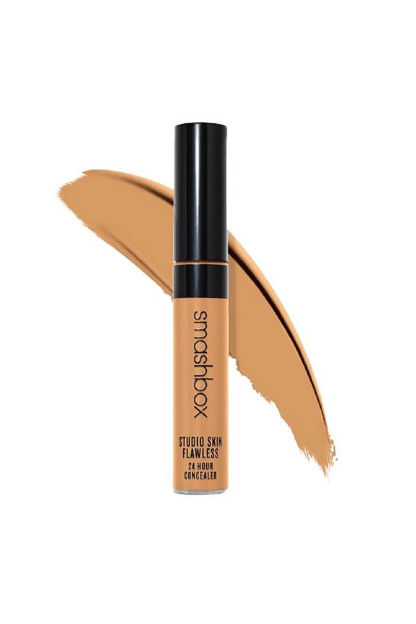 Smashbox-Corector lichid cu pensula Studio Skin Flawless 24 Hour, Mediu Cald Auriu, 8 ml 1