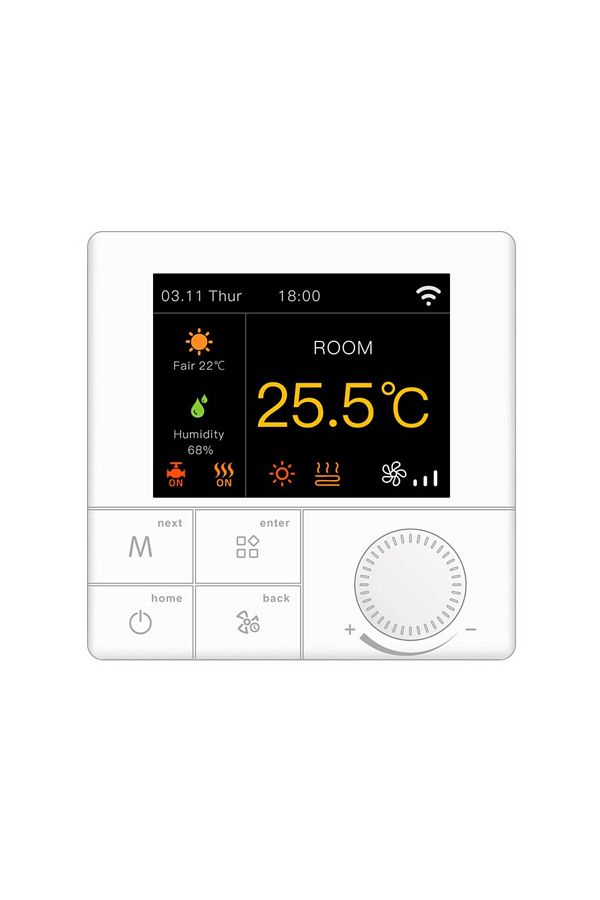 BeOk-Termostat digital Wifi, programabil, ecran LCD, control vocal, Android, smartphone iOS, alb 1