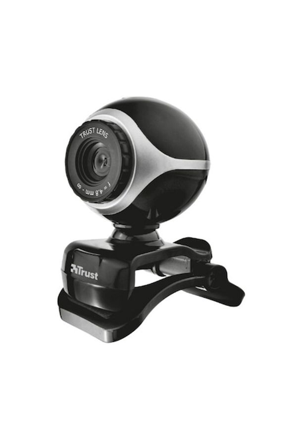 Trust-Cameră web Exis, Negru/Argintiu 1