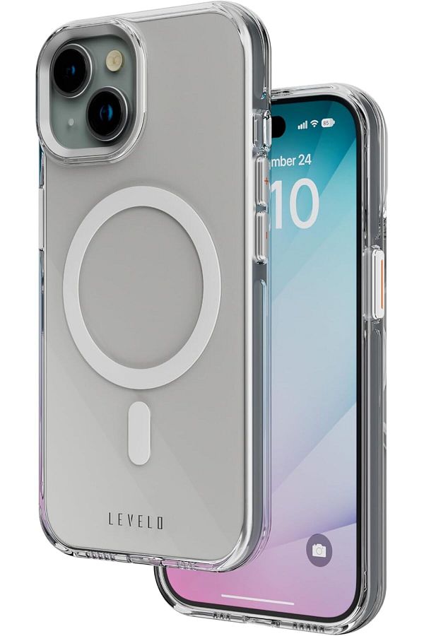 Levelo-غطاء بولي كربونات صلب لهاتف iPhone 15 من Levilo - شفاف 1