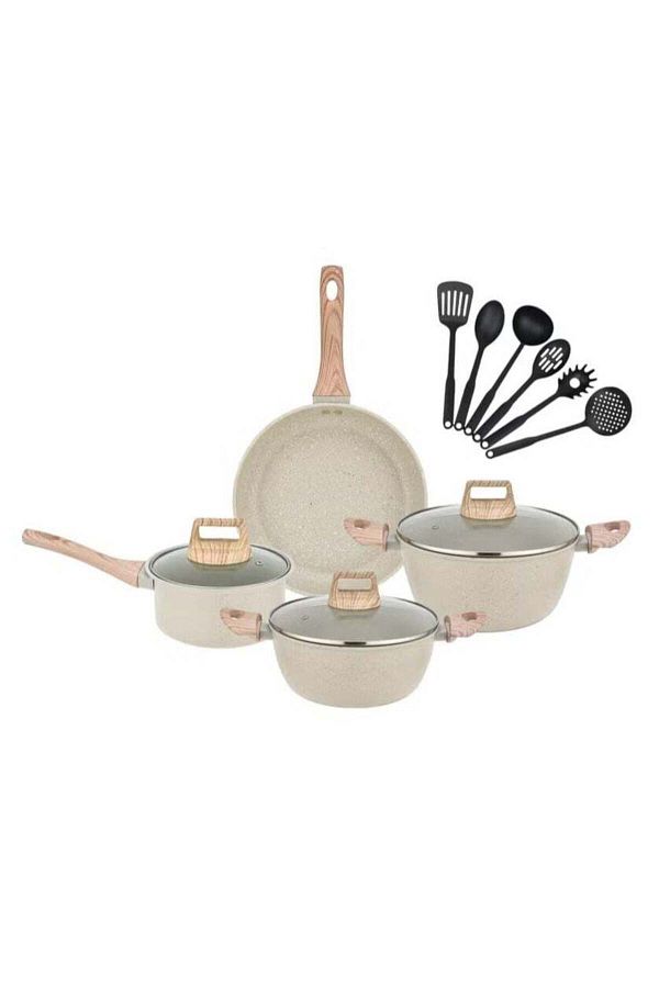 Smart Kitchen-Non-Stick Cookware Set of 13 Pieces - Practical and Durable Design for All Kitchen Nee 1