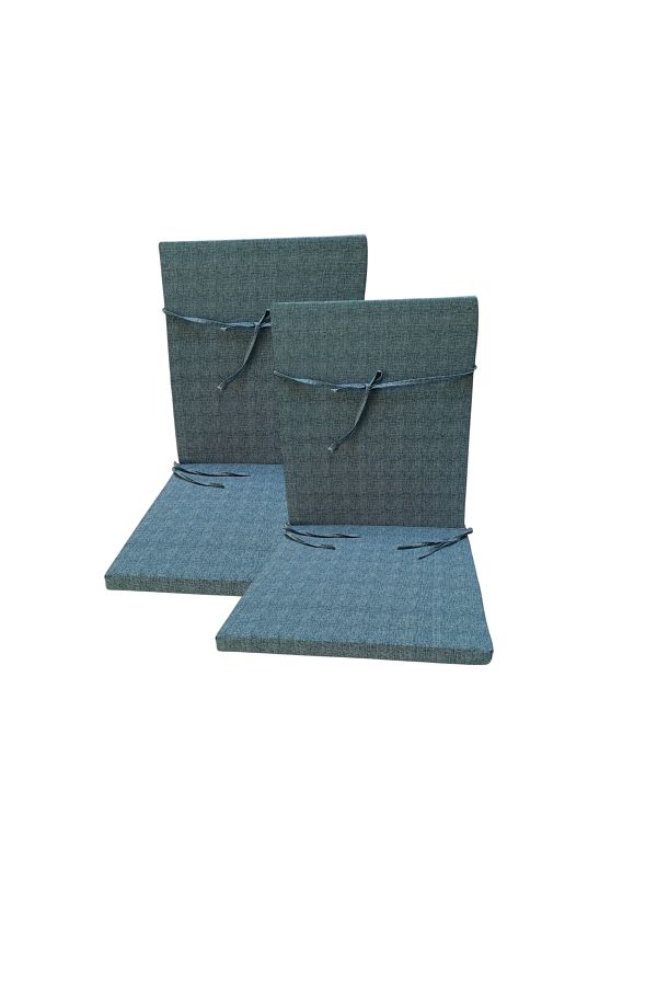 GÜLLÜCE HOME-2' Pcs Chair Cushions with Foam Padding Zippered Backrest (40 X 87 X 3 cm Size) 1