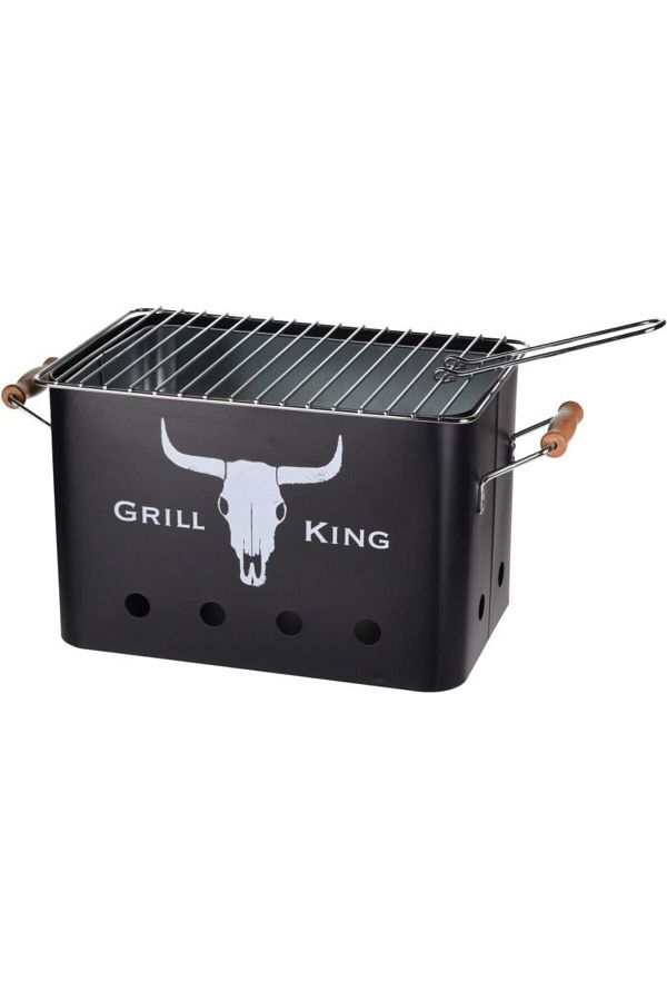 Progarden-Rectangular, portable, charcoal grill, removable grate, 32x20x20cm 1