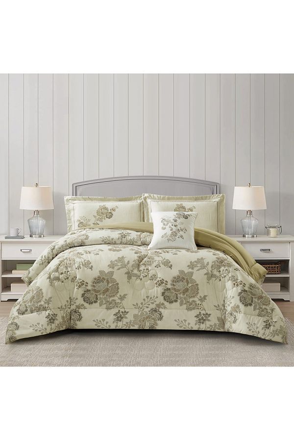 Donetella-4-Piece Digital Print Comforter Set – King Size 250x230 cm, Soft Microfiber Bedding Set. 1