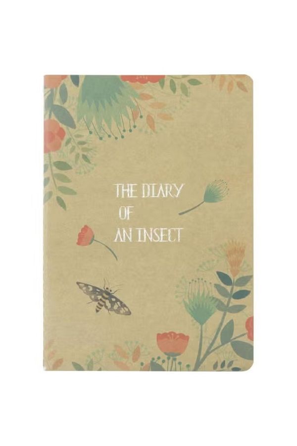 Roco-Notebook: Diary of an Insect B‑Sheet Lined – Brown Cover 1