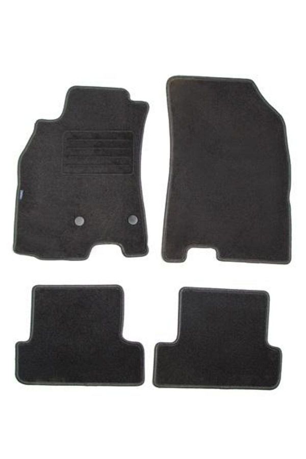 PETEX-Carpet car mat set 112545502PX, REX model, graphite color, compatible with Rena 1