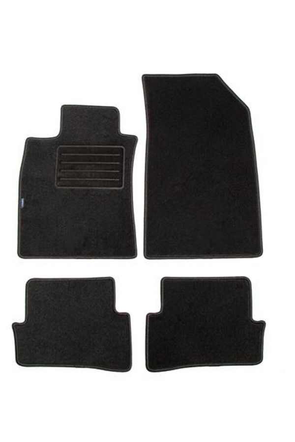 PETEX-Set of PETEX carpet car mats, REX model, graphite, for Renault Clio III (2005-2014), code p 1