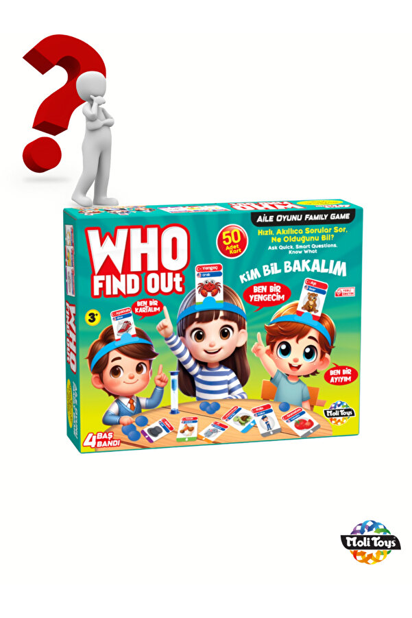 Moli Toys Molitoys Kim Bil Bakalım Bilgi Ve Zeka Oyunu(find Out Who)