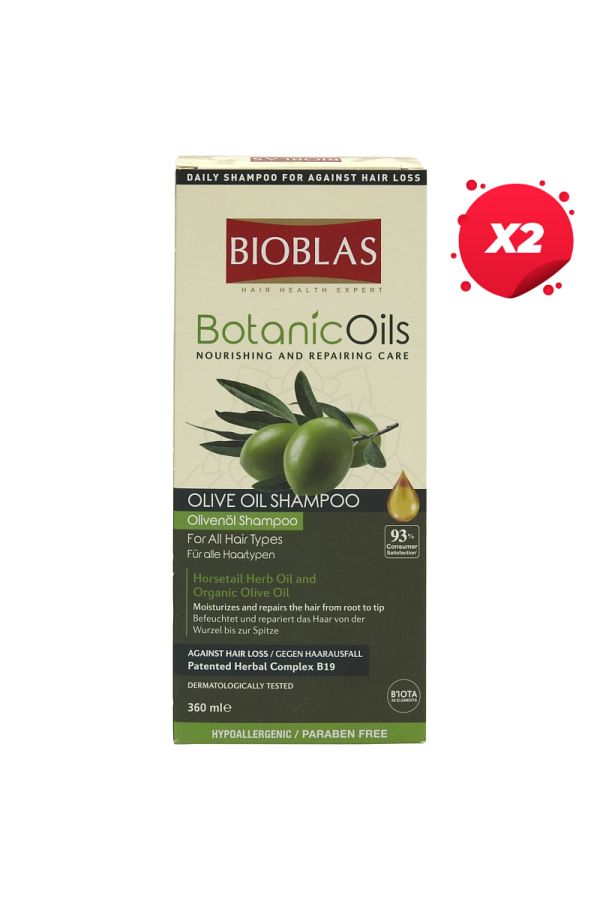Bioblas-X2 - SAMPON BOTANIC OILS 360ML OLIVE PAR USCAT 1
