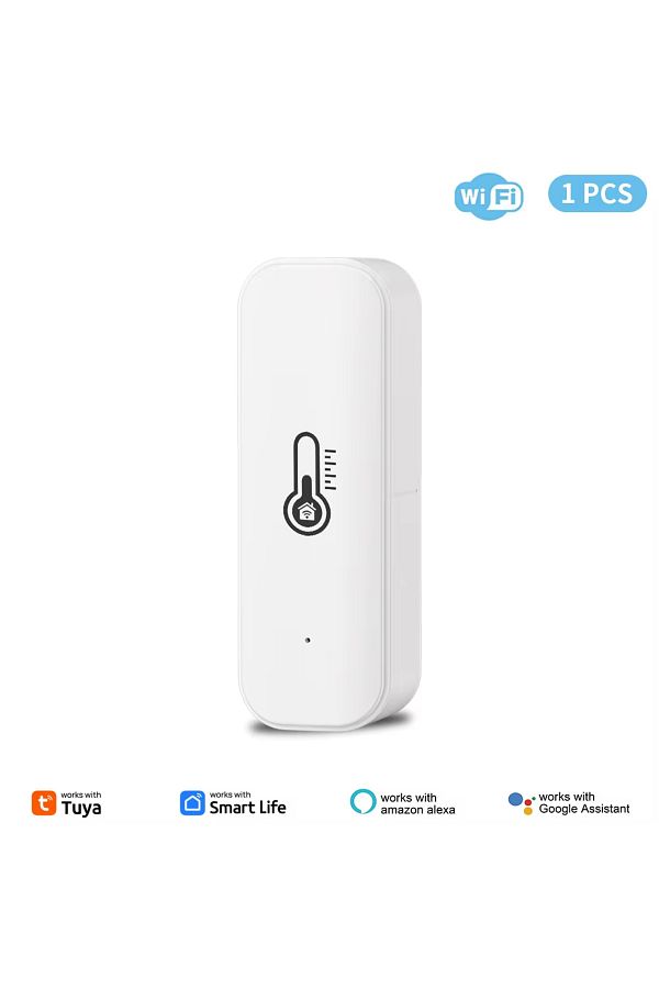 Choice8-قطعة واحدة من مستشعر درجة الحرارة والرطوبة Tuya WiFi Smart Life Remote Monitor للمنزل الذكي والعمل مع Alexa G 1