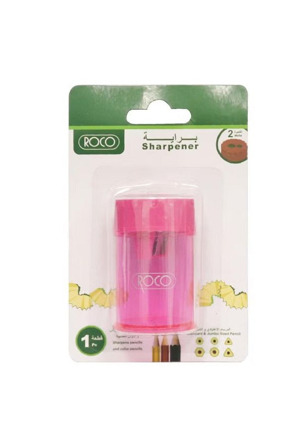 Roco-Compact Pocket Sharpener With 2 Holes for Standard and Jumbo Pencils 1