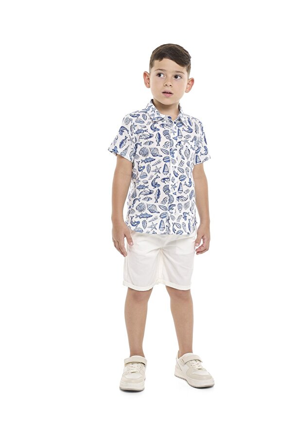 R&B-Solid Shorts with Drawstring Waist 1