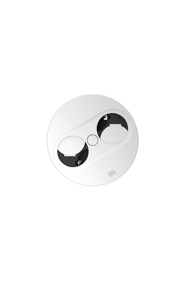 Bachmann-TWIST 2 built-in multi-socket, 2 sockets and 2m cord, matt white 1