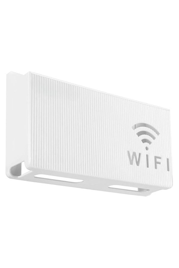 Generic-2 Pcs Wireless Router Wifi Storage Box,Wall Hanging Plug Board Bracket Cable Organizer Shelf Media 1