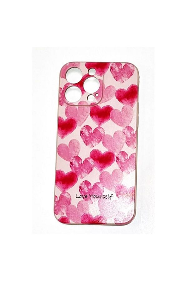 OSM-Pink case with hearts compatible with iPhone 13 Pro/13 Pro Max/14/14 Plus/14 Pro/14 Pro Max/S22 Plus 1