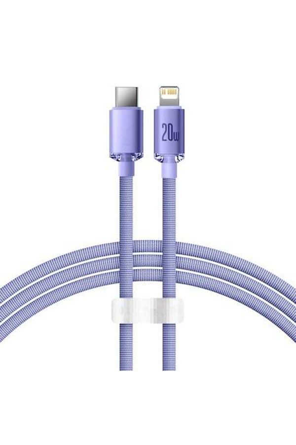 Gear-Cablu de alimentare de date de la tip C la Lightning, 20W, Turbo, 2m, M46, Alumix, violet prună 1