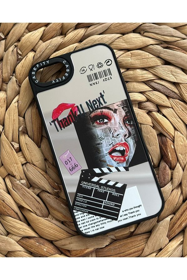 HYPERSOFT-iPhone 7 Plus & 8 Plus (5.5 Inch) Compatible Casefity Mirrored Case Mixed Table Pattern Cover 1
