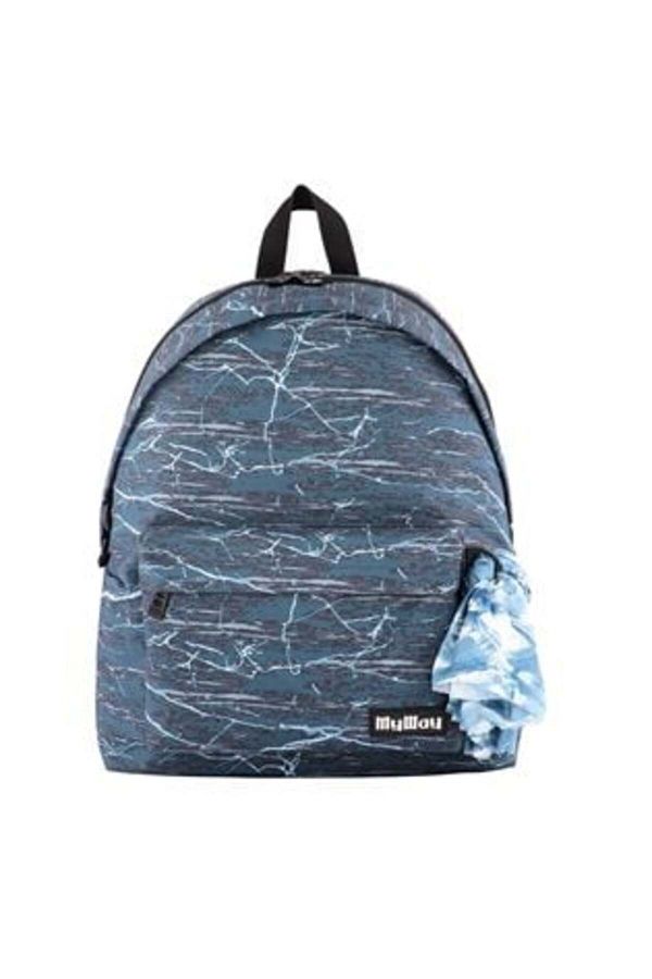My Way-Ghiozdan Bleu Negru My Way & Bandana 1