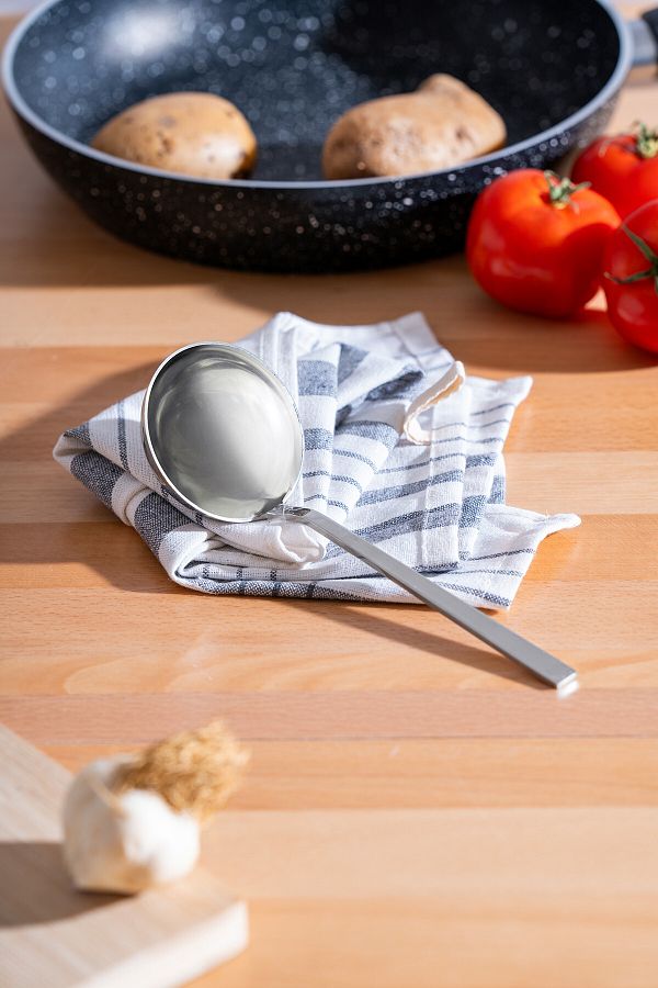 ACAR-Gray Steel Serving Ladle 1