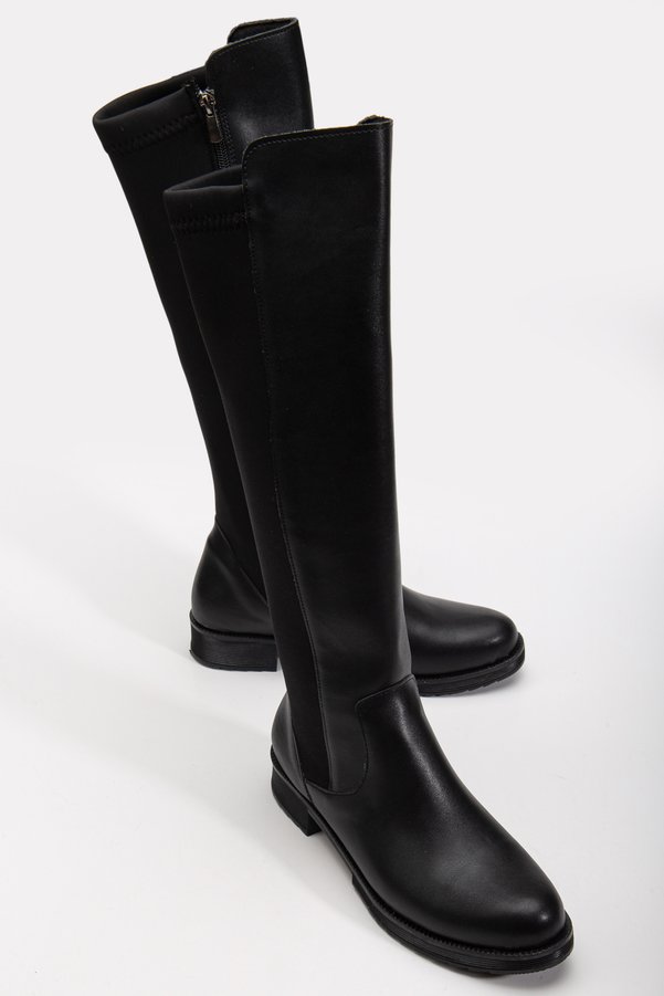 Bilalim Shoes Fabric Knee-High Boots