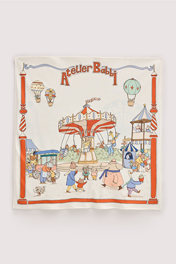 Atelier Babbi %100 Pamuk Çift Taraflı Bebek Battaniyesi - Funfair