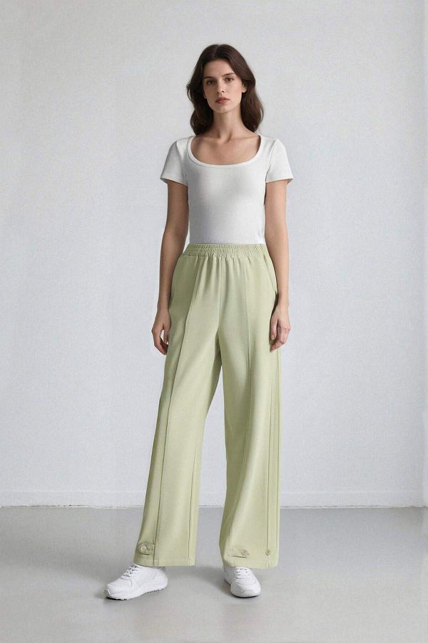DeFacto-Linen Blend Basic Plain Harem Pants B7506Ax24Sp 1