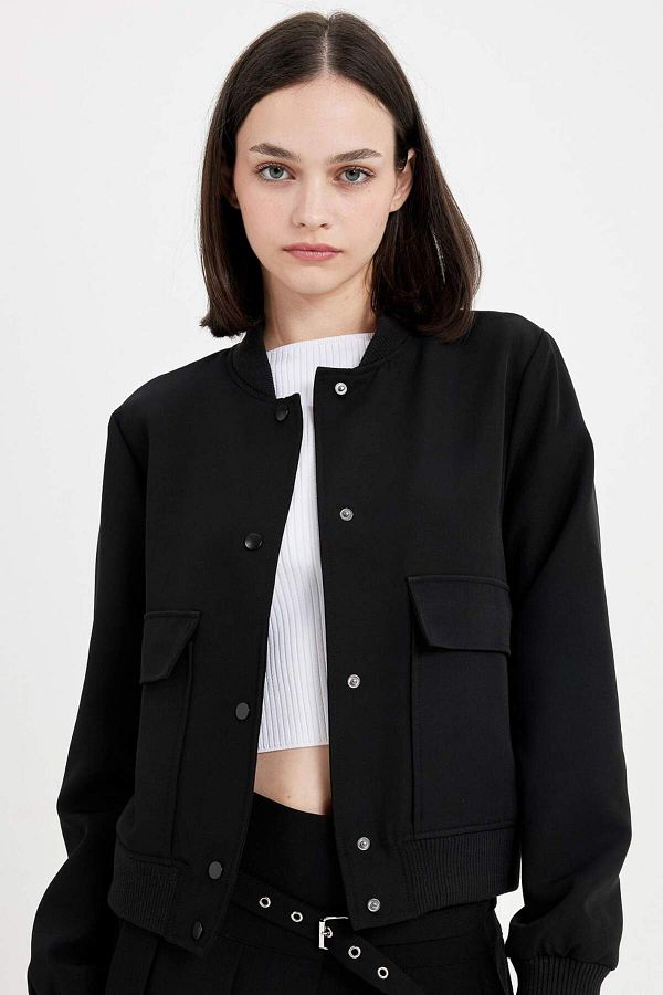 DeFacto-B3469Ax23Au Model Regular Fit Jacket Coat 1
