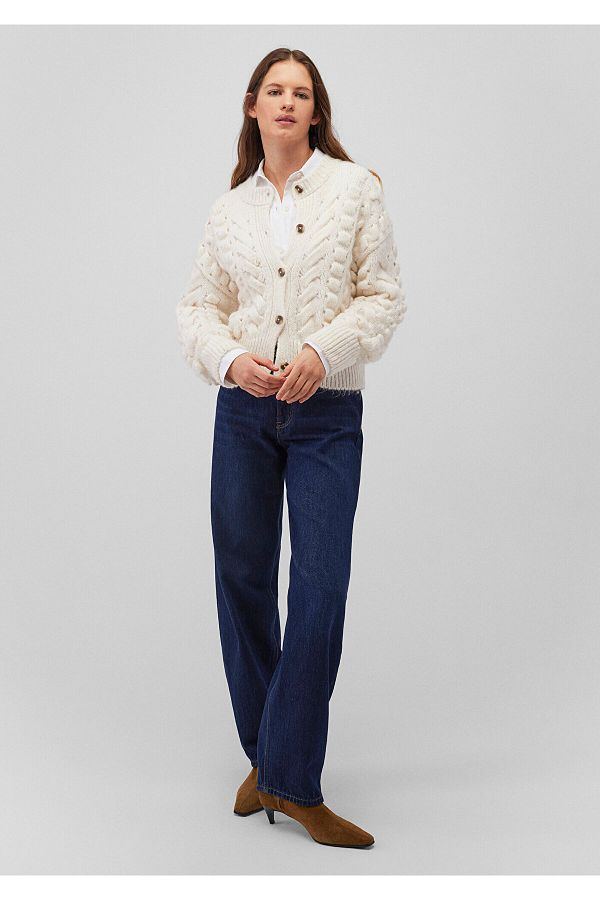 Mavi-Buttoned Ecru Cardigan Regular Fit / Regular Fit 1710589 -80194 1