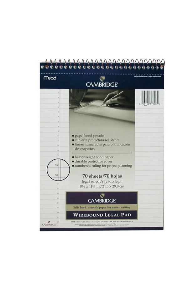 Cambridge-Premium A4 Writing Pad – 70 Sheets / 140 Pages of Smooth Writing Excellence 1