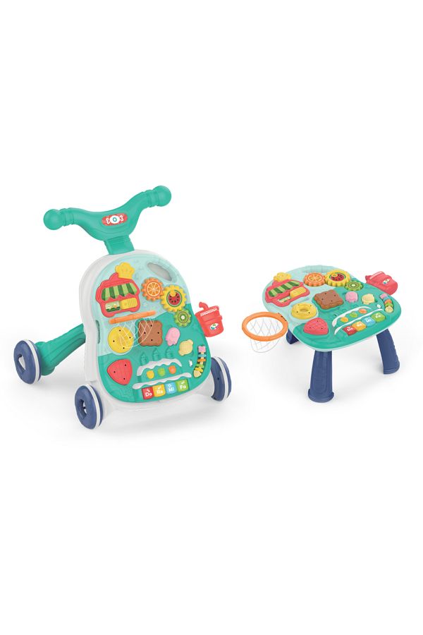 Kikka Boo-2in1 toddler walker convertible into activity table with musical panel KikkaBoo Candy Party Min 1