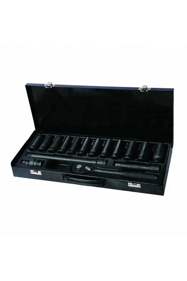 Metal Needs-Long impact socket set, hexagonal, 1/2 drive 1